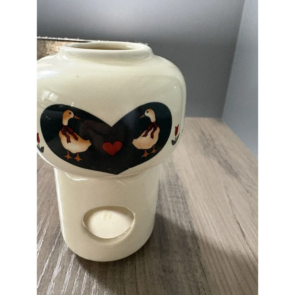 WBI Country 80’s Vintage Country Geese Wax Melt Votive Holder Cottagecore Rustic